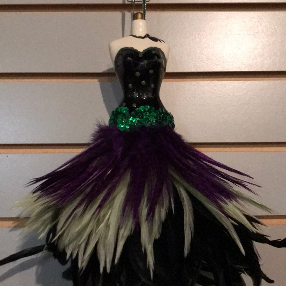 Feathered ornament